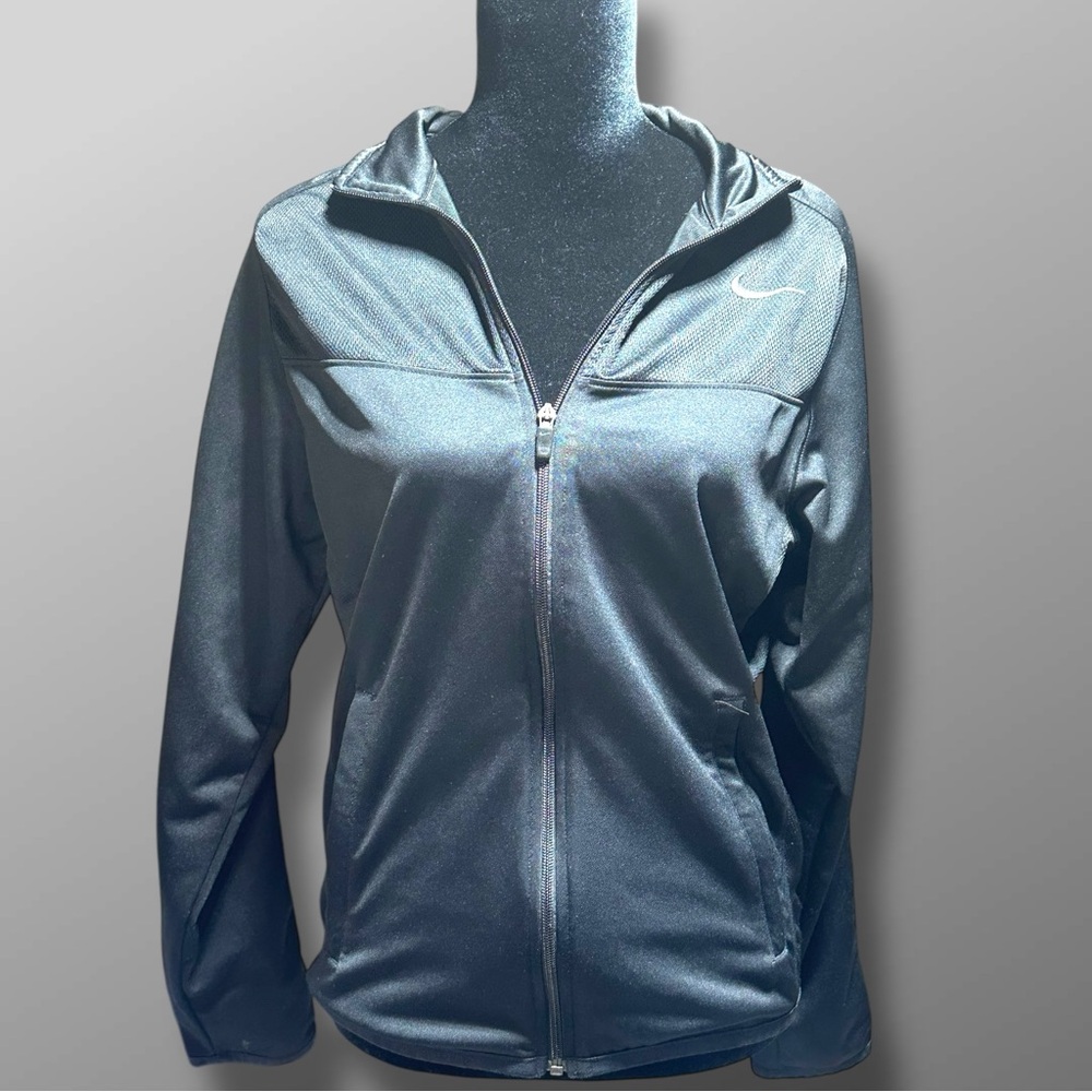 Nike Women’s Black Lightweight Track Jacket Full Zip Breathable Size Small